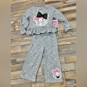NWT Hello Kitty My Melody outfit girl size 4T Non smoking